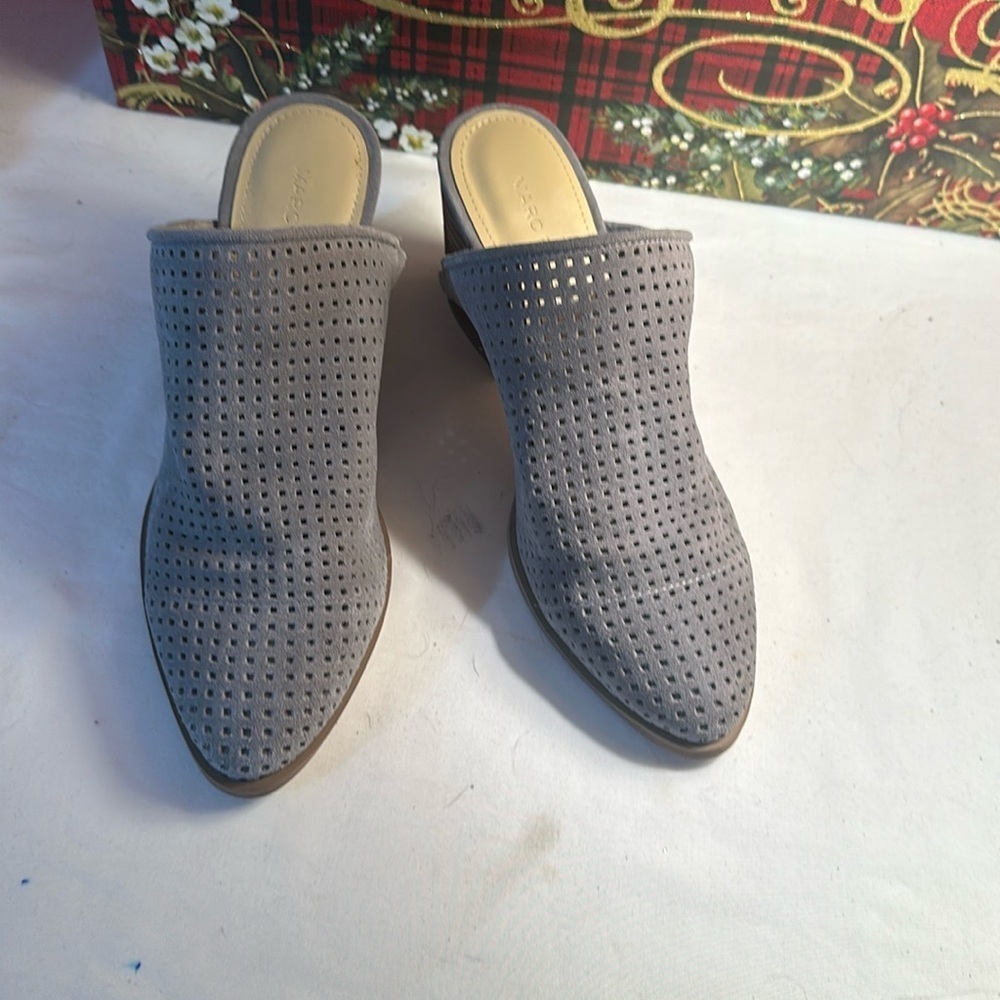 Marc Fisher suede clogs